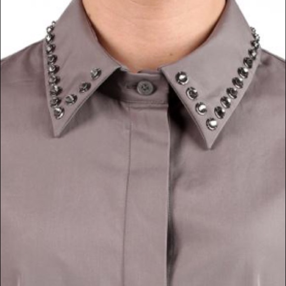 Gucci Tops - GUCCI Embellished Collar Blouse